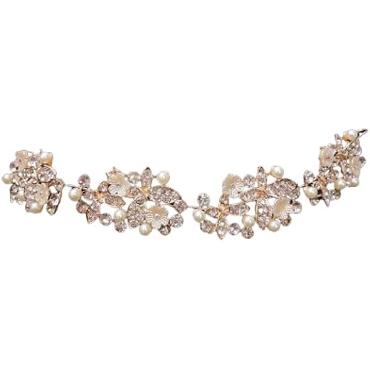 Gold Tiara Hair Clip Headband