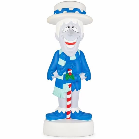 Snow Miser Blow Mold Christmas Decor Retro Holiday Figure for Outdoor Lawn Porch Yard and Christmas in July Display (Blue)
