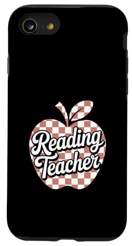Reading Teacher Checkered Apple Classroom Case for iPhone SE (2020) / 7/8