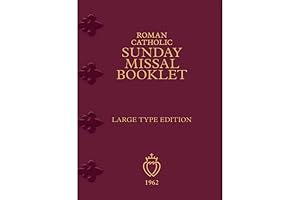 1962 Traditional Catholic Sunday Missal Booklet Large Print Edition