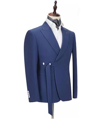 Ulnomio Men's Leisure Blazer Peak Lapel Suit Jacket Business Casual Outgoing Comfort Sport Coat2
