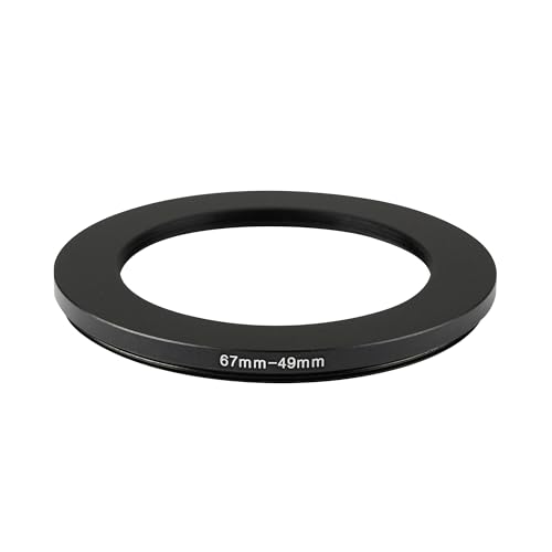 Image of 67-49mm Step-Down Ring Adapter, 67mm to 49mm Step Down Filter Ring for 67mm Lens Install 49mm ND CPL UV Camera Lens Filter(67mm-49mm)