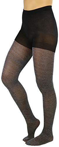Image of ToBeInStyle Women's Shine & Shimmer Metallic Pantyhose Opaque Lurex Tights