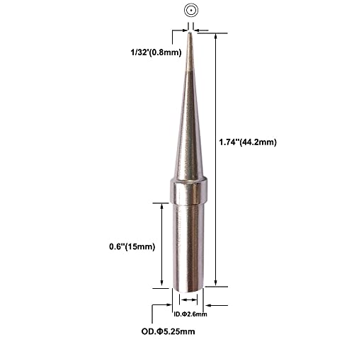 Image of ET Soldering tips Replacement Weller Soldering tip for Weller WESD51 WES51 WE1010 PES51 WEP70 ETO ETS 6pcs pack