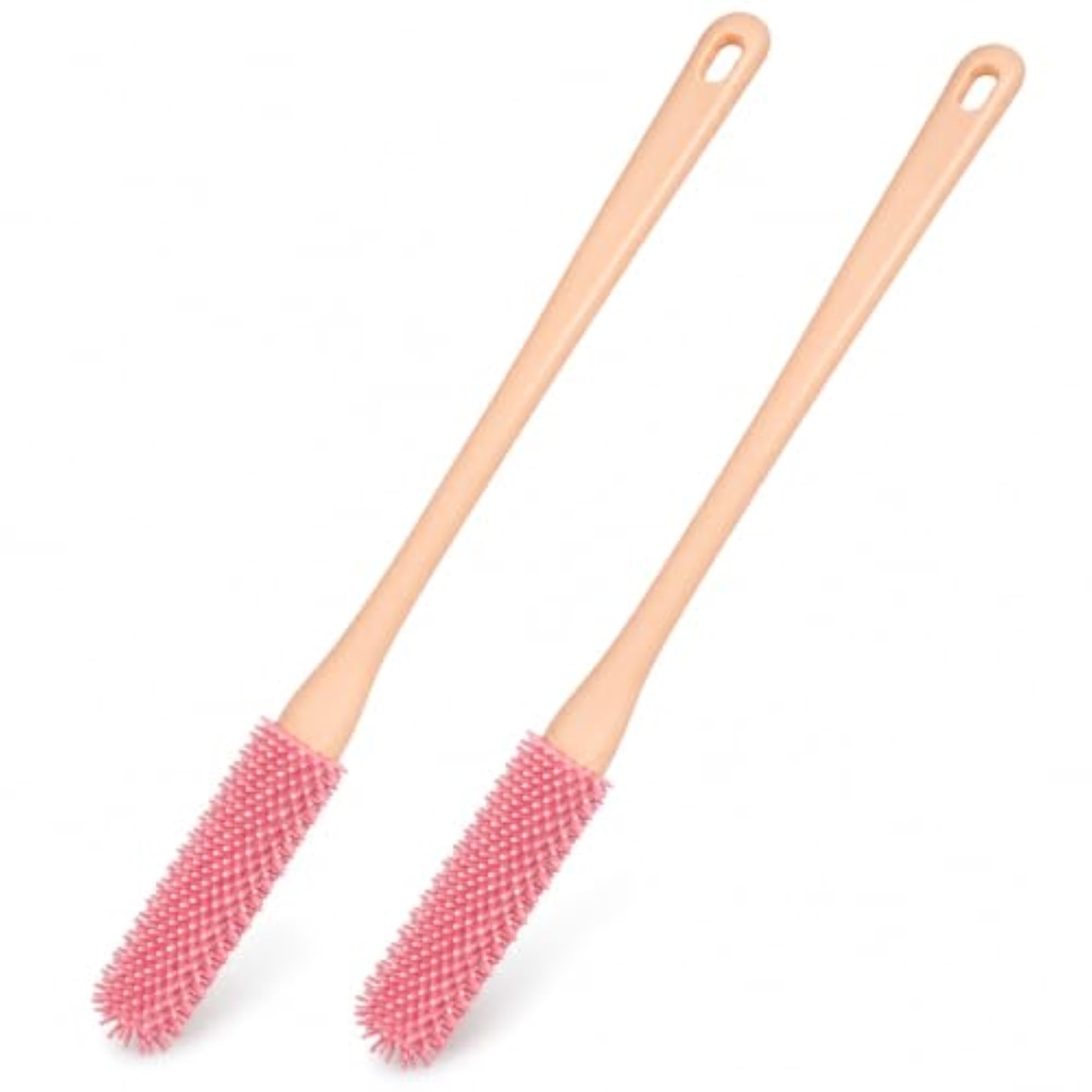 Long Handle Silicone Foot & Toe Cleaning Brush, Bath Accessory