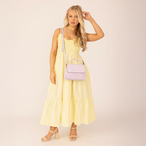 Anne Pleated Crossbody Bag for Women Vegan Leather Satchel Shoulder Purse Ladies Hobo Handbag2