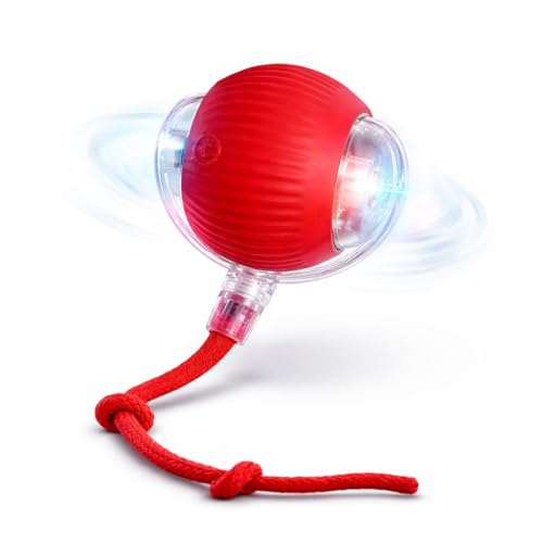Bolinha Interativa Pet, Recarregável, com Movimento Automático e LED, Brinquedo Inteligente para Cães e Gatos, bolinha pet, automatica
