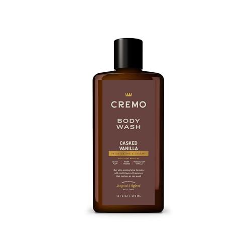 Cremo Body Wash Men, Notes of Black Plum, Warm Incense, and Madagascar Vanilla, Rich-Lathering...