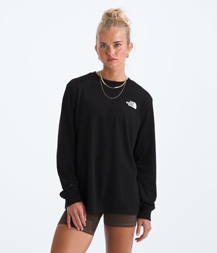 THE NORTH FACE Women's Evolution Box NSE Fill Light Long-sleeve Tee | Regular Fit Cotton Shirt With Logo Graphic2