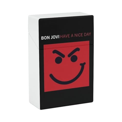 シガレットケース ボン・ジョヴィ 20本収納 煙草ケース タバコ箱 煙草入れ 煙草保護 シガレットボックス タバコ収納 ワンタッチ開き 防水 破損防止 ポータブル 軽量 おしゃれ メンズ レディース