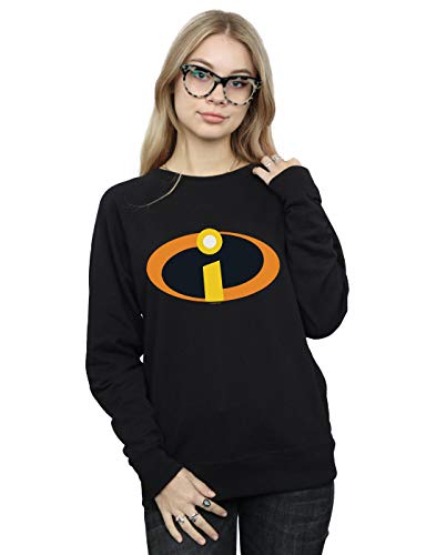 Image of Disney Women's The Incredibles Costume Logo Sweatshirt Black X-Large
