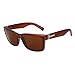 LianSan Designer Rectangle Oversized Women Men Sunglasses Wayfarer Glasses 0708(brown)