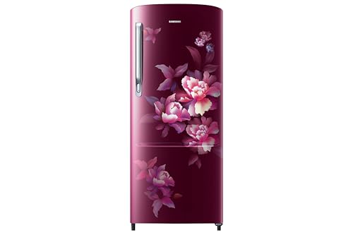 Samsung 183 L, 2 Star, Digital Inverter, Direct-Cool Single Door Refrigerator (RR20H2712HN/NL, Himalayan Poppy Red, Single Touch Defrost, 2026 Model)