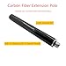 Carbon Fiber Extension Pole Rod 5/8-11 Threads Screw Mount Telescopic Pole Extender for Level GPS RTK Surveying GNSS Robotics Antenna Height Measurement Tripod Stabilizer (25cm/9.8