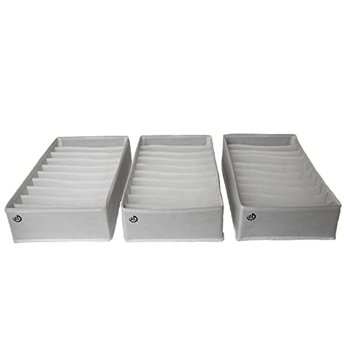 The Edit Living Drawer Organizer - Multipurpose Storage Drawer Organizers - Clothes Organizer For T-Shirts, Tank Tops, Activewear - 10 Cells Storage Organizer - White - Set Of 3 #TOP10