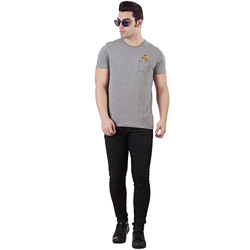 Image of Tom & Jerry By Free Authority Men's T-Shirt (STY-20-21-004250 Grey2 XL)