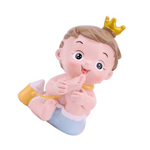 Doitool Baby Cake Topper Baby Doll Cake Decor Baby Doll Bottles Unique Cake Figurine Decor Sweet Baby Interesting Birthday Cake Decoration #TOP21