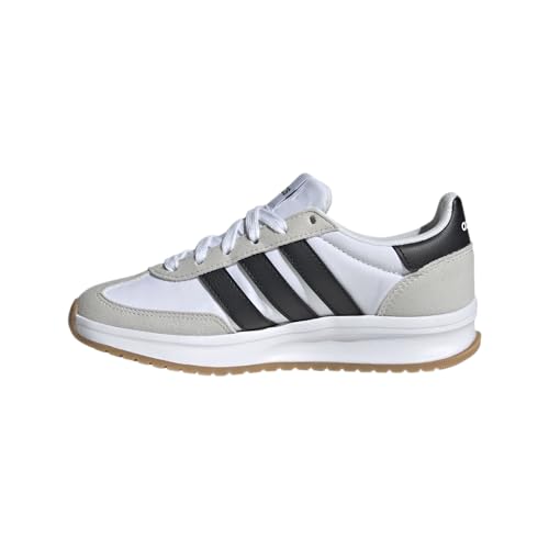 adidas Run 70s 2.0 Sneaker, White/Black/Grey, 4 US Unisex Big Kid