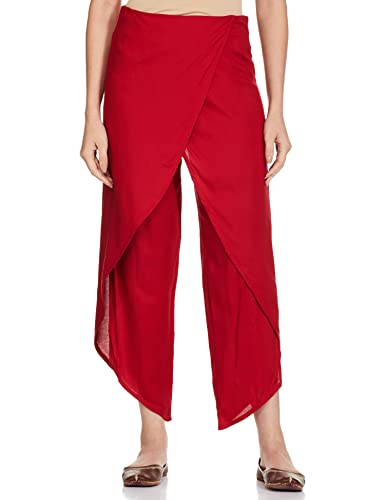 Image of Amazon Brand - Myx Women's Loose Rayon Wrap Style Pants (Available in Plus Sizes)