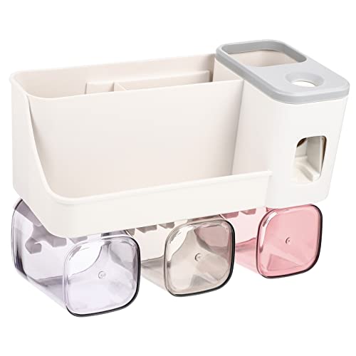 BESTYASH Soporte De Pared para Cepillos Pasta De Estante De Pared Organizador De Enjuague Bucal Accesorio para Hogar De Personas