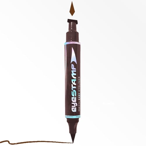 TRENDING PRO eyestamp brown - delineador de ojos con sello para rabillo perfecto - marrón intenso resistente al agua - trazo preciso y duradero - formato compacto
