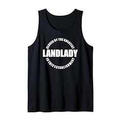 Order the Ultimate "Greatest Landlady" Quote Tank Top Today! – Pub Landlady Humor Bar Patron Statement Sarcasm