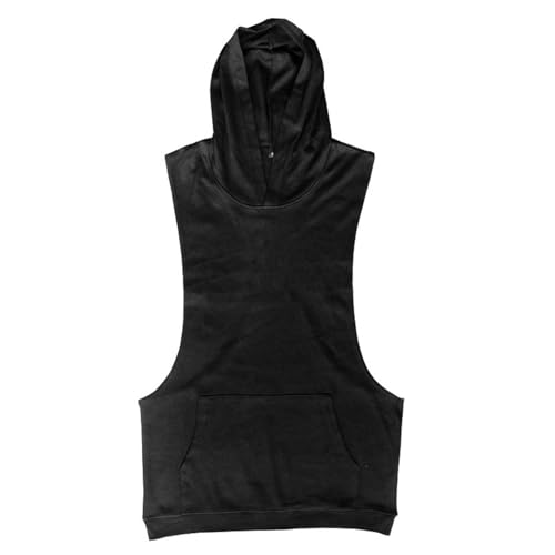 Débardeur sport homme avec capuche léger et respirant pour musculation