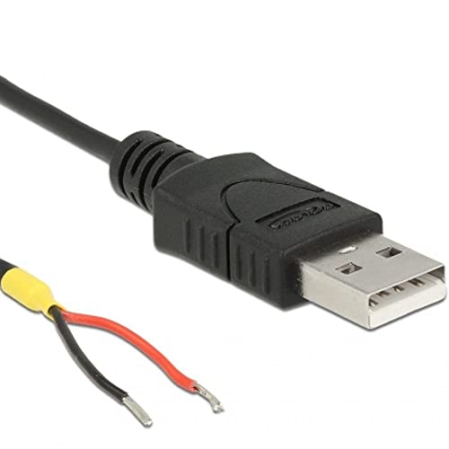 DELOCK CABLE USB 2.0 TYP-A MACHO 2 EXTREMOS DE CABLE ABIERTOS 1,5 M RASPBERRY