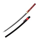 Katana Sword Real,40-Inch Traditional Handmade Full Tang Katana Alloy Tsuba Japanese Samurai Sword High Carbon Steel 1060,T10 1095