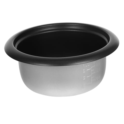 Gatuida Revestimiento de olla arrocera olla arrocera tigre solo Reemplazo del inserto de la olla arrocera no olla interior olla de repuesto para olla arrocera aleación de aluminio Plata