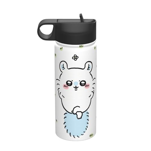 ステンレスカップ ちいかわ モモンガ コーヒーカップ 車用 タンブラー かわいい 大容量 保温 保冷 真空断熱 蓋付き 水筒 ウォーターボトル 取っ手付き 持ち運びやすい スポーツ アウトドア オフィス 家庭用 車用 男女兼用 誕生日プレゼント 500ml