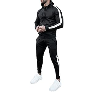 Men’s Hooded Athletic Tracksu...