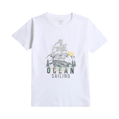 Image of CAVIO Boys Printed Shirt and T-Shirt Regular Fit Casual Half Sleeve