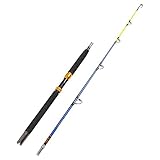 Fiblink Saltwater offshore Extra Heavy 2-Piece Portable Boat Fishing Rod(30-50 Pound, 6-Feet)