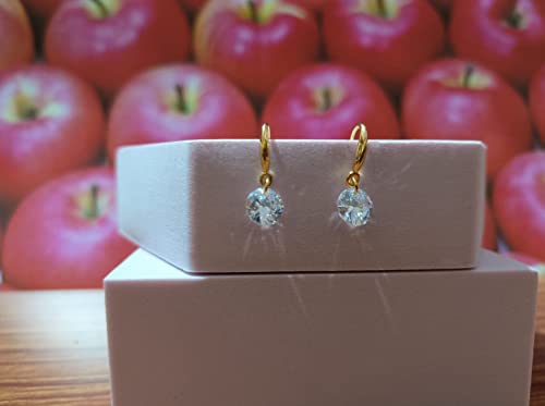 Image of Nilu's Collection Enchanting Light Weight Cubic Zircon Crystal Drop Earrings for Women and Girls, for Daily Use, Office Use