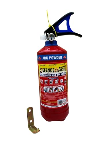 Image of ABC Powder Type 2 Kg Fire Extinguisher (Red) | ISI Certified | Suitable for Home, Office, Car, Kitchen, Shops & Industrial Use