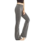 MOPAS Women's Soft Comfy Cotton Spandex Yoga Sweat Lounge Gym Sports Athletic Pants (M, Charcoal)