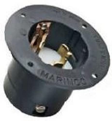 Marinco Power Products CS6375SD.OEM Flanged Inlet with 3 Mounting Holes Master/50, 50 Amp, 125V/250V