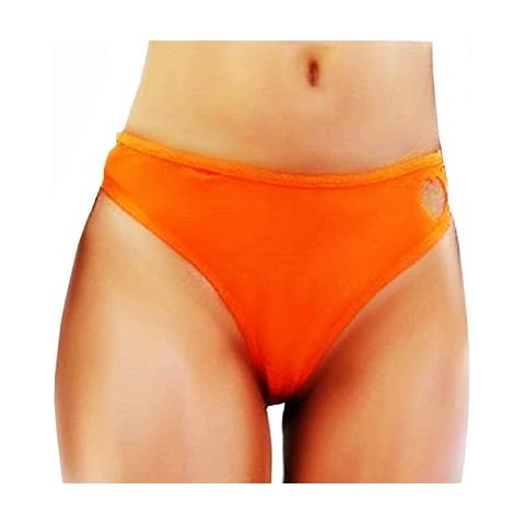 KIRALOVE Slip perizoma - con ritaglio a Forma di Cuore - Costume da bagnodonne - Donna - ragazze - Arancione Moda Estate mare - Taglia XL - ottima qualità Orange Cover