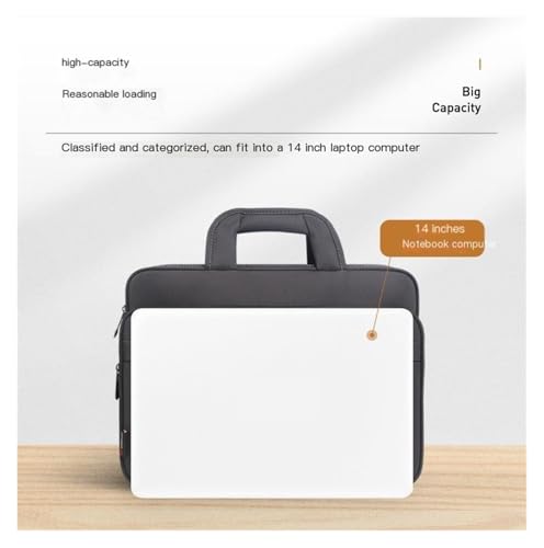 Conference Bag for Men, Crossbody Business Bag 14 Inch Laptop, Casual Shoulder Bag, Oxford Anti-Splash Briefcase3