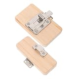 BESPORTBLE ビジーボード用木製ドアラッチとDIYアクセサリー 幼児向け認知学習玩具 安定天然木材採用 持ち運び可能な感覚遊び 幼児発達促進用室内遊具