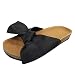 Julhold Sandalen Offen Strandschuhe Hauschuhe Leicht Badelatschen Bequeme Damen Mode Fliege Flache Dicke Bottom Heel Sandalen Slipper Beach Schuhe Sommer Strand Reise Schuhe(Schwarz,37)