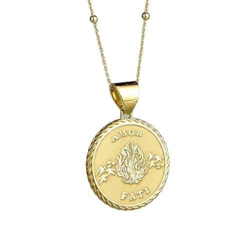 Amor Fati pendentif argent 925 contre l'anxiété et le stress quotidien