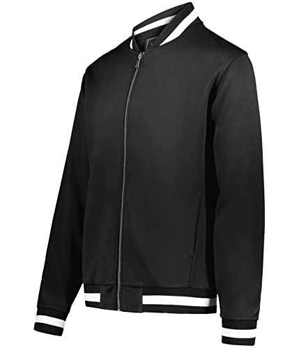 Holloway 223647 - Youth V-Street Full Zip Jacket - BLACK/WHITE - S