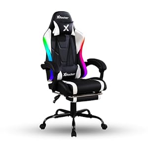 X Rocker PC Computer Gaming Desk Chair with Wheels, College Dorm Room Essentials for Guys and Girls, Adjustable, Ergonomic Office Chair, Gifts for Gamers