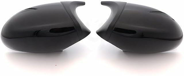 ZALTAS Door Wing Mirror Cover For BMW 1 3 Series E81 E82 E87 E88 E90 E91 E92 E93 2005-2009 Car Side Wing Mirror Cover Rear-View Caps Black types Rearview Mirror Shells (Color : Black LCIA)
