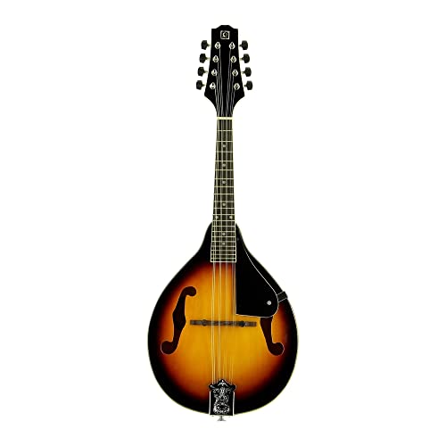 Mandoline OQAN QMAN-10E SB Sunburst instrument de musique a cordes 8 cordes
