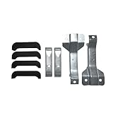 Heavy Duty Stainless Steel Radiator Bracket Kit Fits for Chevy GMC C10 C20 C30 Trucks, for Blazer Suburban Jimmy 1967-1972 - Includes Zinc-Coated Brackets & Rubber Cushions, Replace 1099ZB 1099ZC