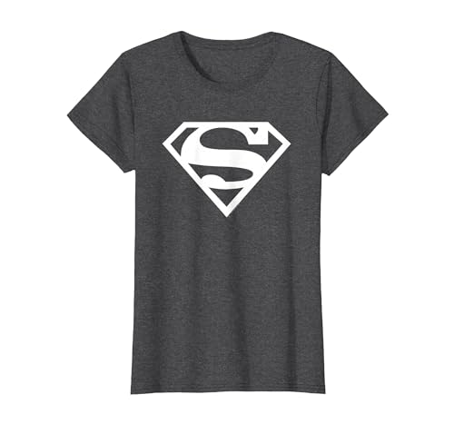 Superman Logo T-Shirt, Women, Dark Heather Grey, XX-Large