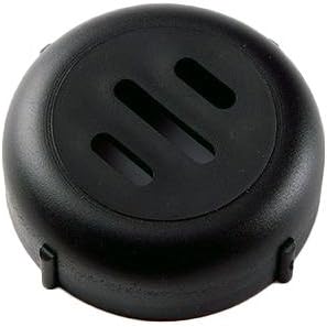 Revolutionary New 6-8 OZ Plastic Cheese Shaker Lids 1 Dozen. Rust Proof! (Black Slotted)